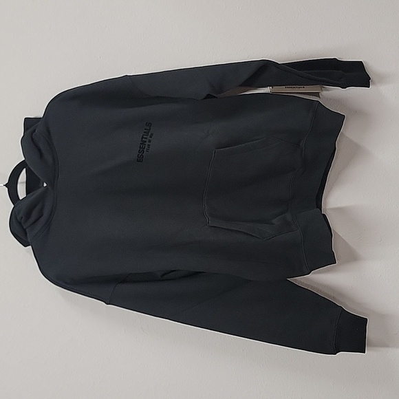 FEAR OF GOD ESSENTIALS BLACK HOODIE NWT - Picture 3 of 16